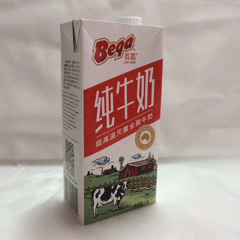 百嘉超高温灭菌全脂牛奶,单价:¥18元