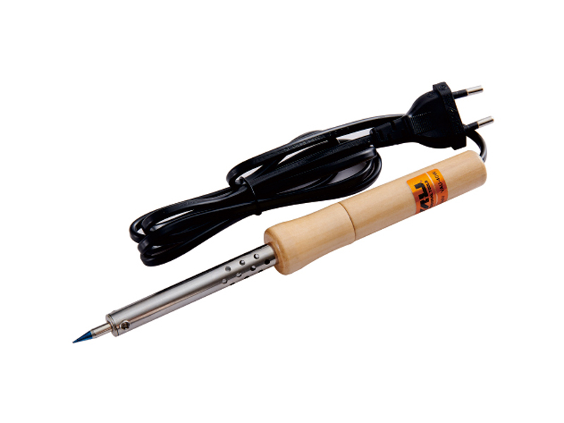 WOODEN HANDLE ELECTRIC SOLDERING IRON