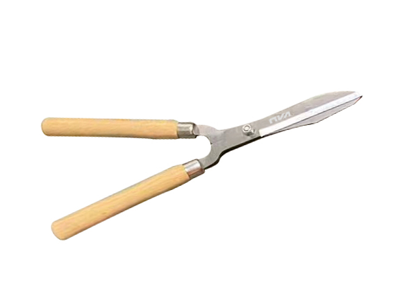 WOODEN HANDLE BIG GRASS SCISSORS