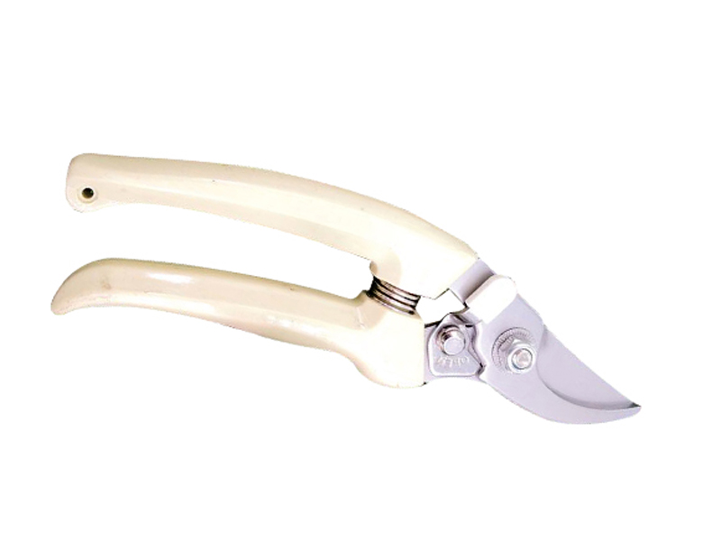 IVORY HANDLE BRANCH SCISSORS CURVED MOUTH