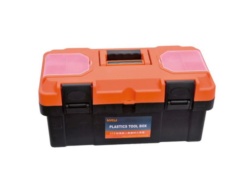 REINFORCED TWO-LAYER PLASTIC TOOLBOX